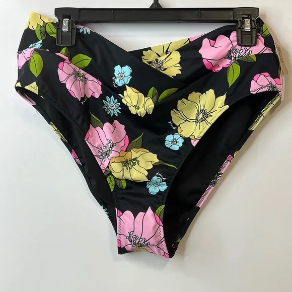 PINK Floral Bikini Bottom size XXL NWT - Picture 1 of 4